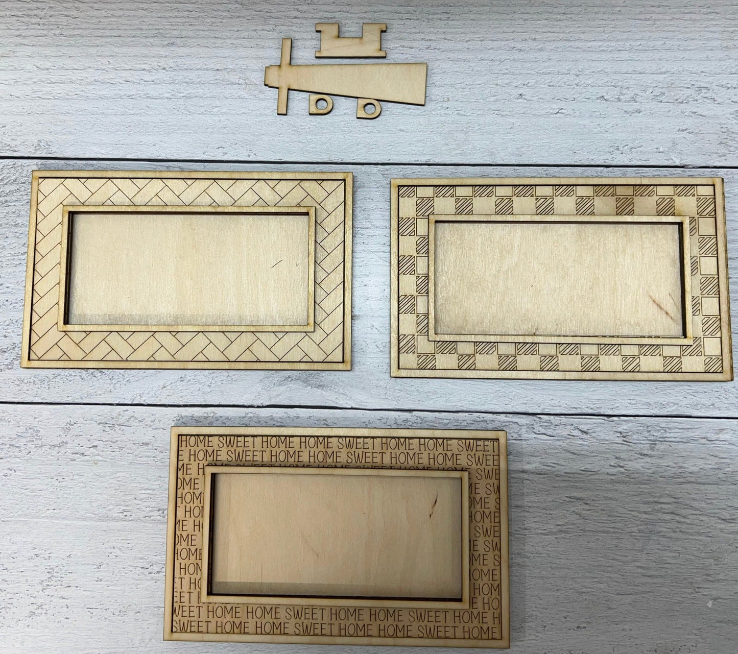 Wood Blanks Mini Rectangle Frame