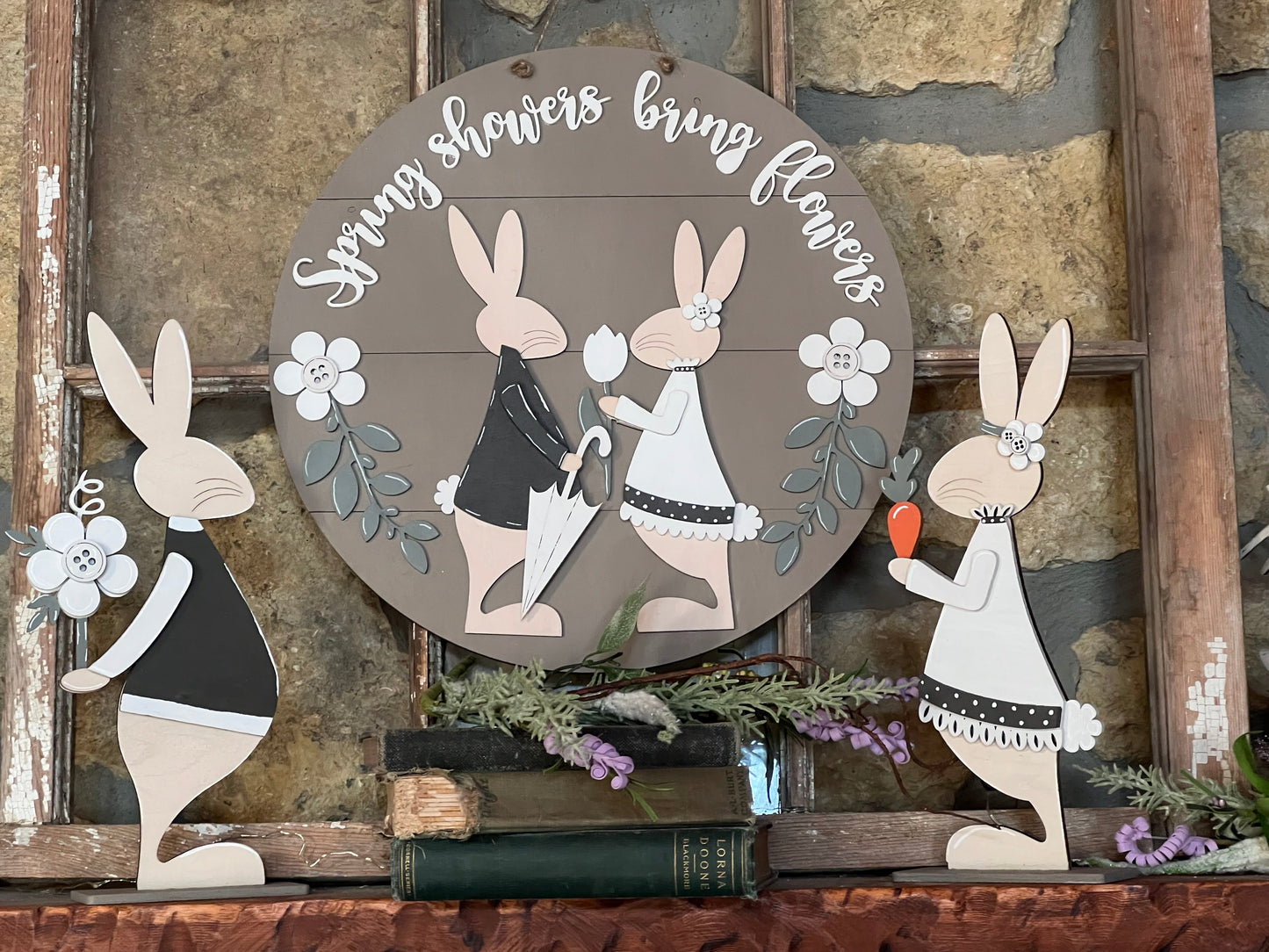 Wood Blank Standing Bunnies