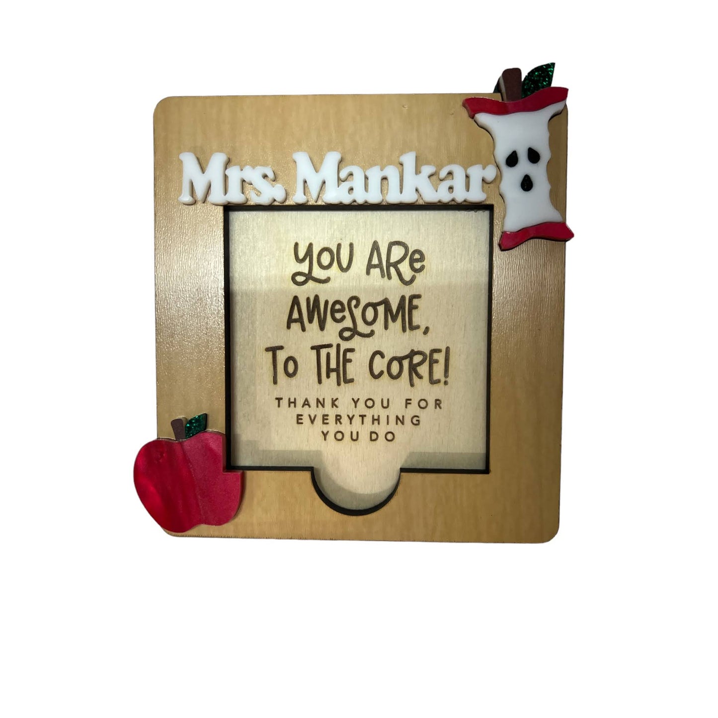 Teacher Appreciation Notepad Holder Plain/Personaalized