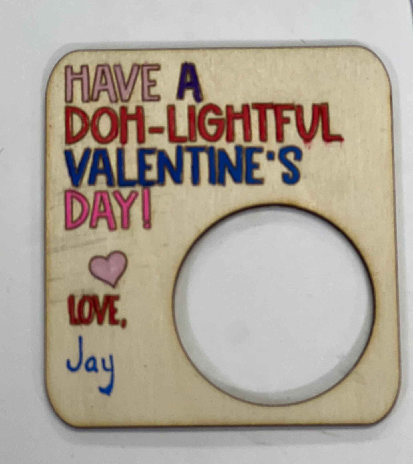 Valentine's Day Play Doh Cards