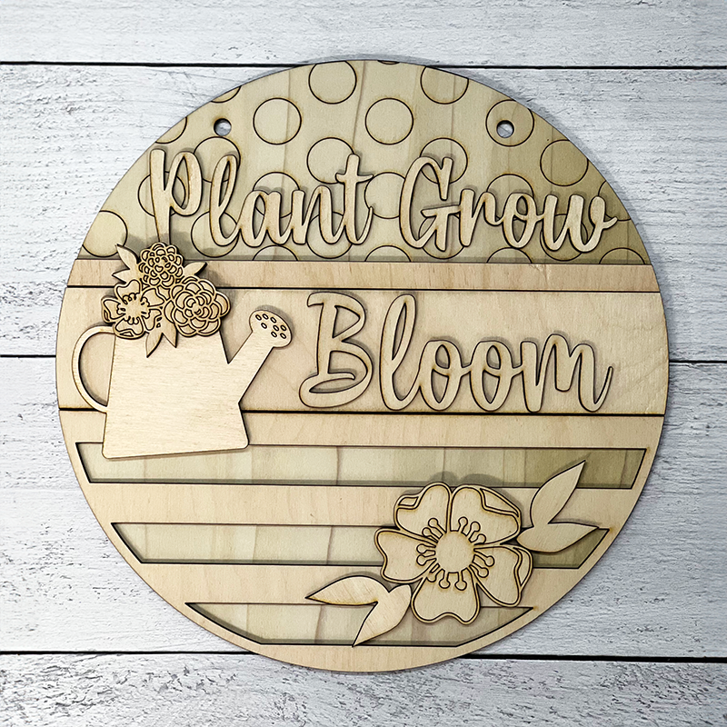 Wood Blanks Plant Grow Bloom