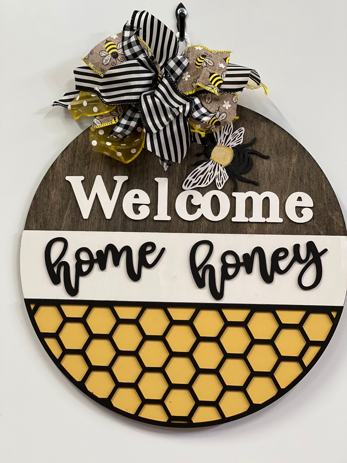 Wood Blanks Welcome Home Honey Door Hanger