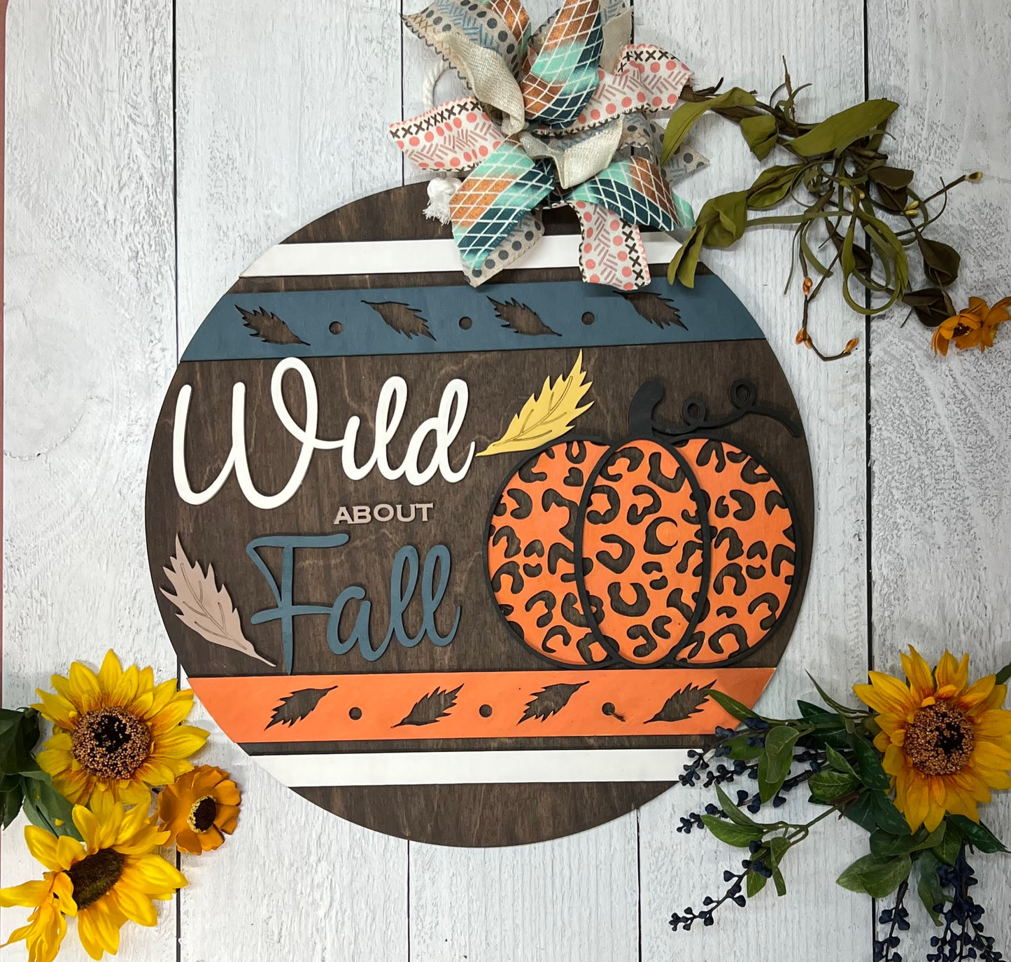 Wood Blanks Wild About Fall Door Hanger