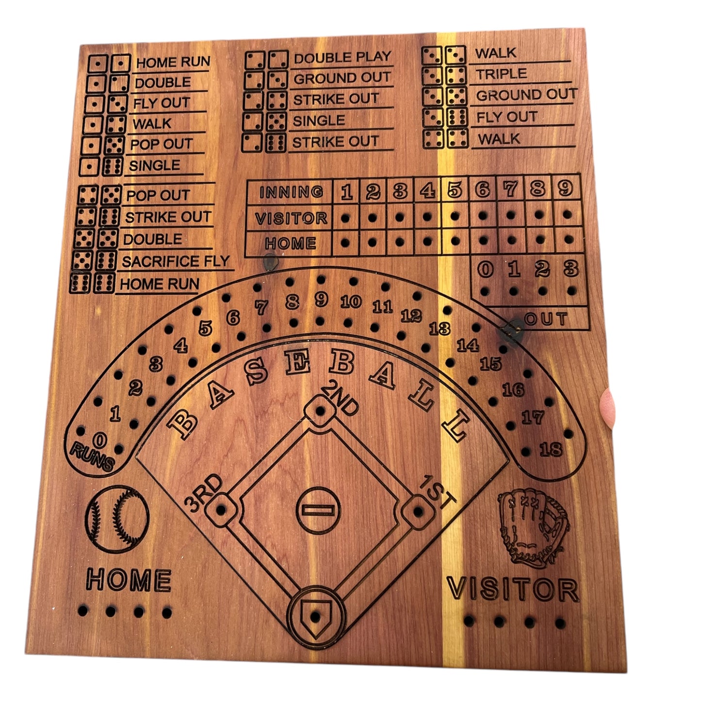 Baseball Peg Game