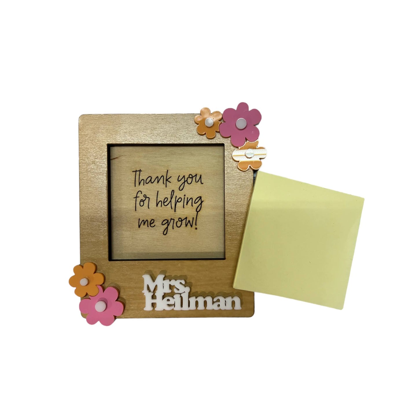 Teacher Appreciation Notepad Holder Plain/Personaalized