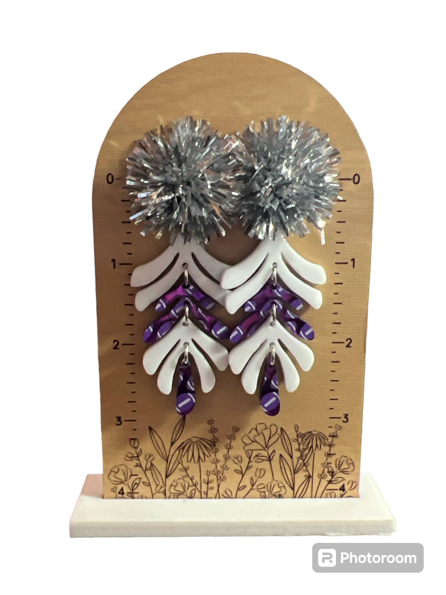 KSU Acrylic Earrings #2