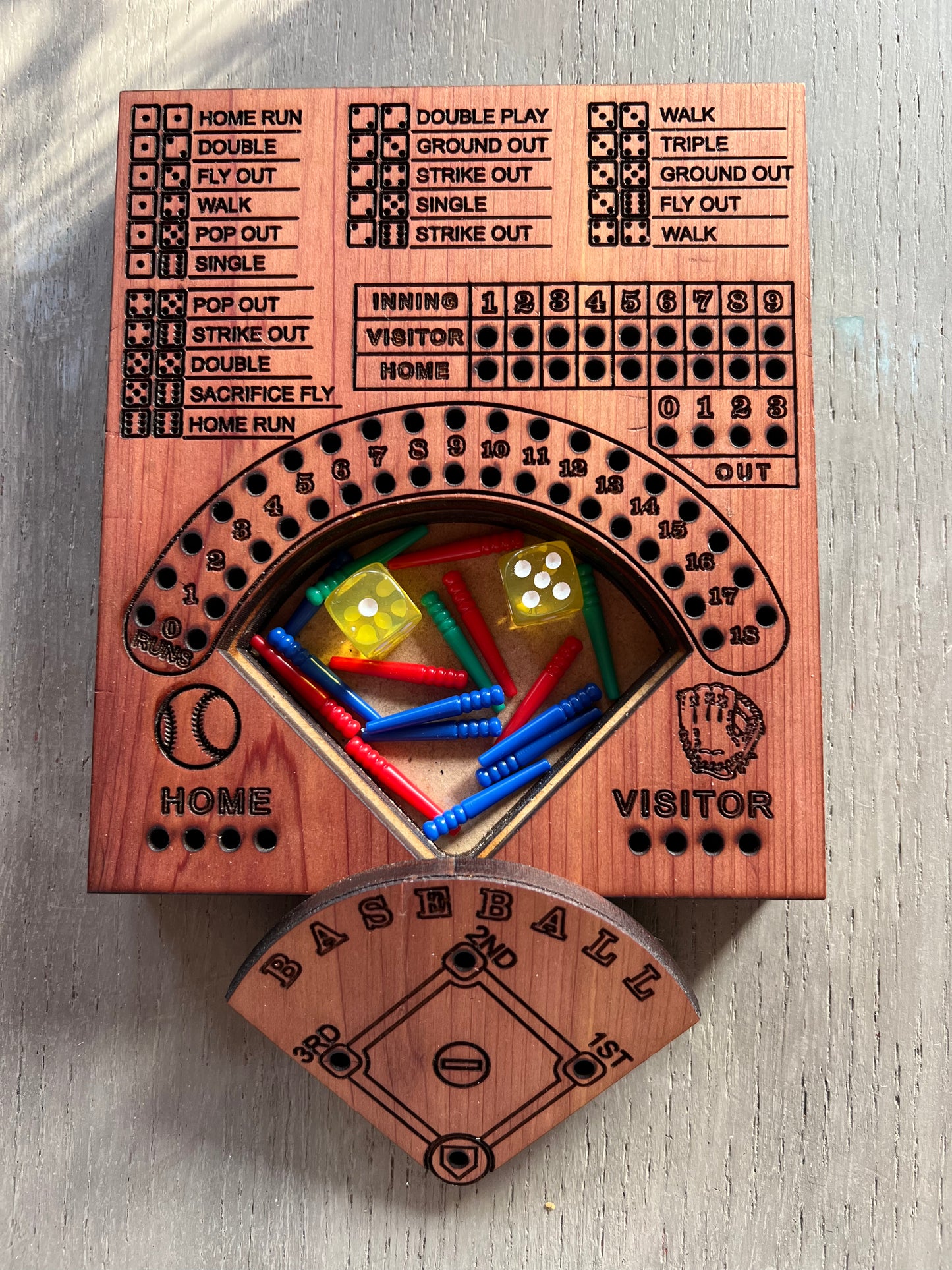 Baseball Peg Game