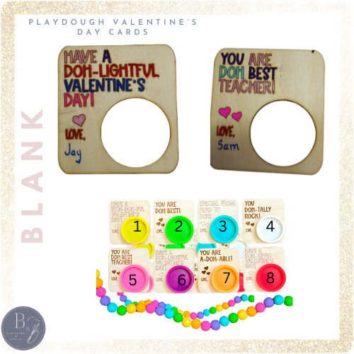 Valentine's Day Play Doh Cards