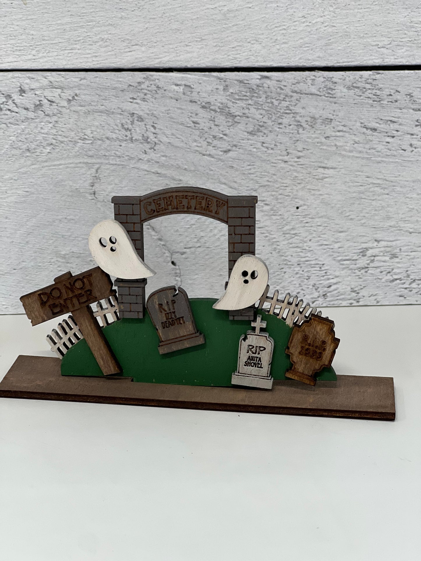 Wood Blank Halloween Houses and Finished Pieces