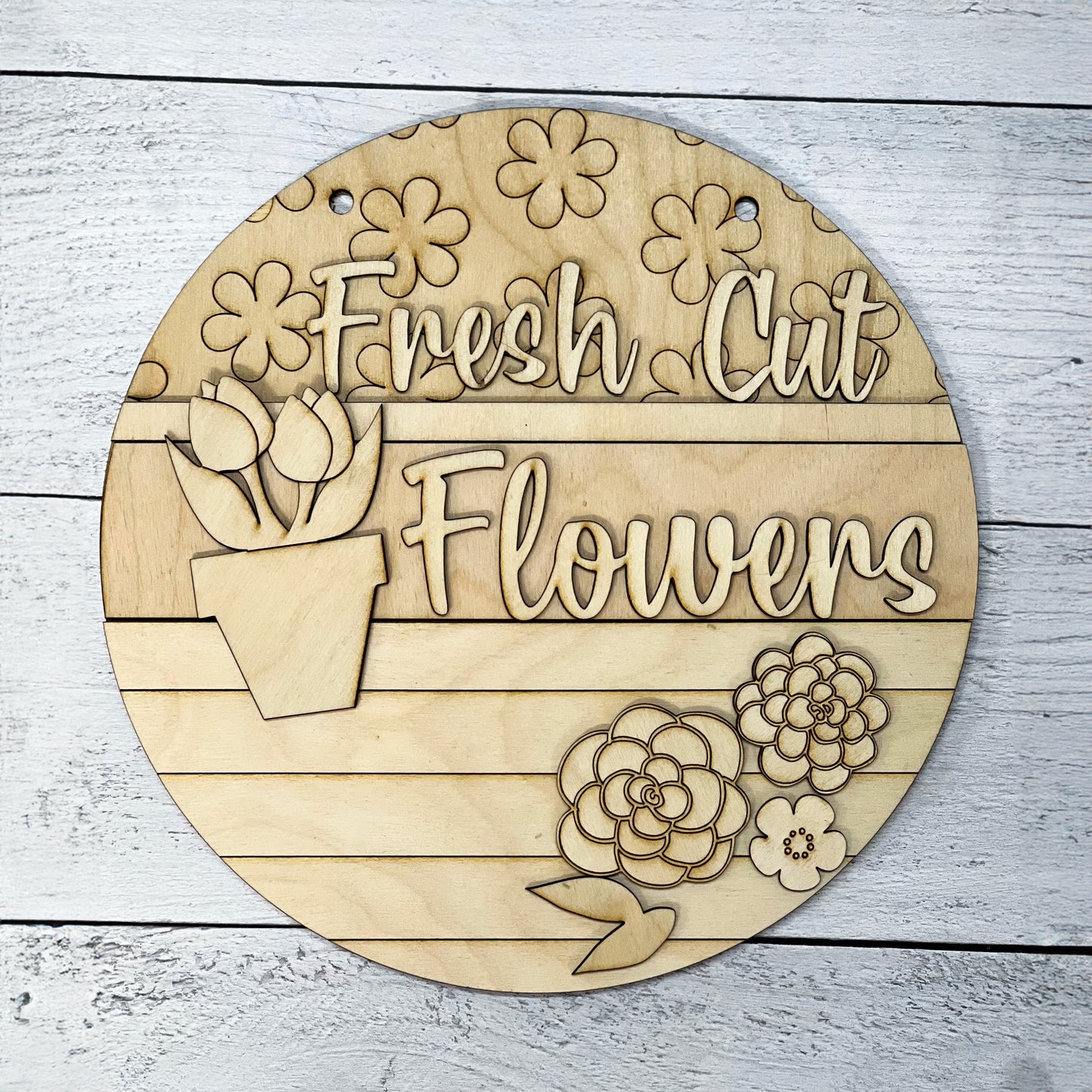 Wood Blanks Fresh Cut Flowers