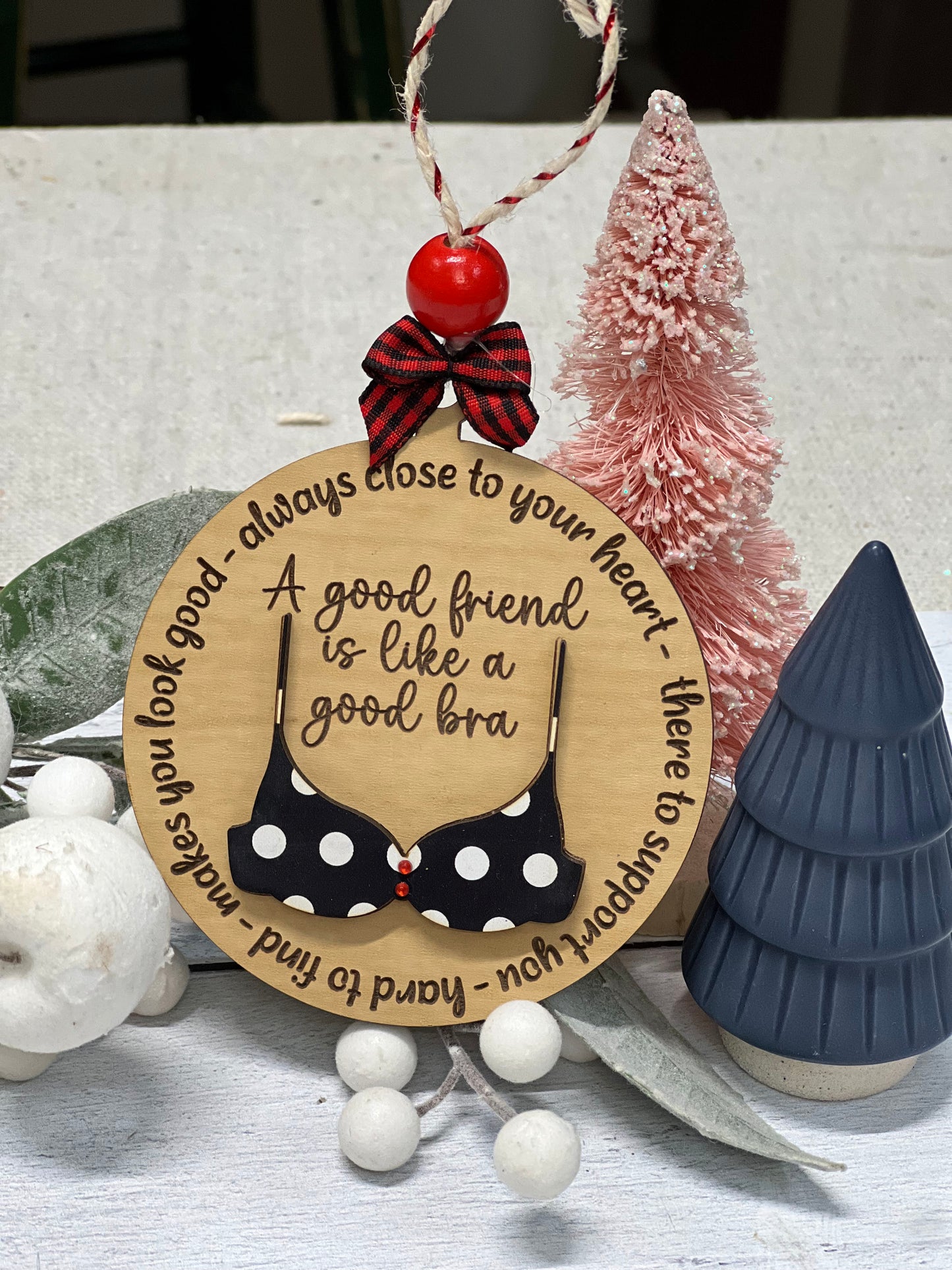 Christmas Ornament Supporting Friend